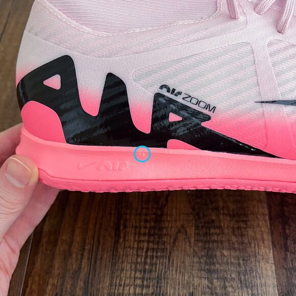 Nike Zoom Superfly 9 Academy IC Indoor Soccer Shoes DJ5627-601 Mens Size 10 Pink - Picture 11 of 16